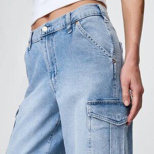 Gap Mid Rise Cargo 90s Loose Jeans EUC